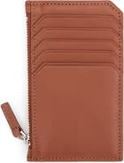 ROYCE New York Zip Leather Card Case