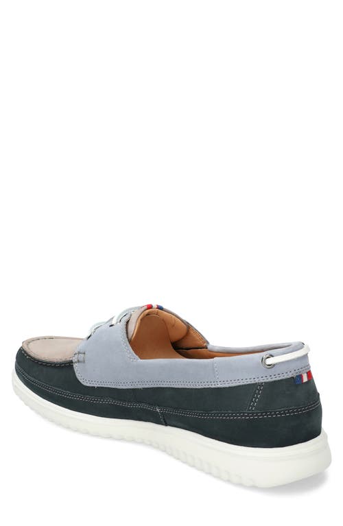 Mephisto Trevis Boat Shoe In Deep Blue Mix
