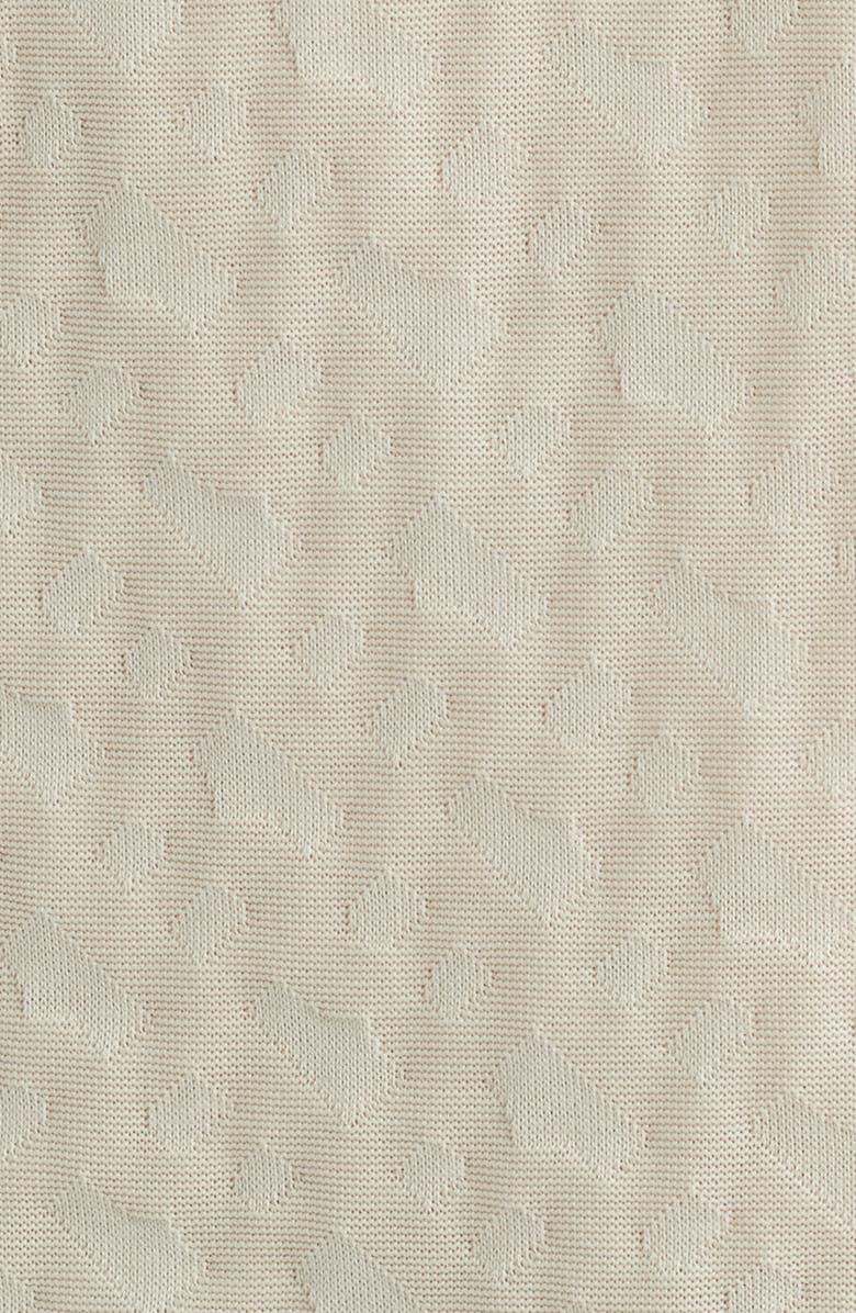 BOSS Thompson Logo Jacquard Cotton T-Shirt, Alternate, color, Open White