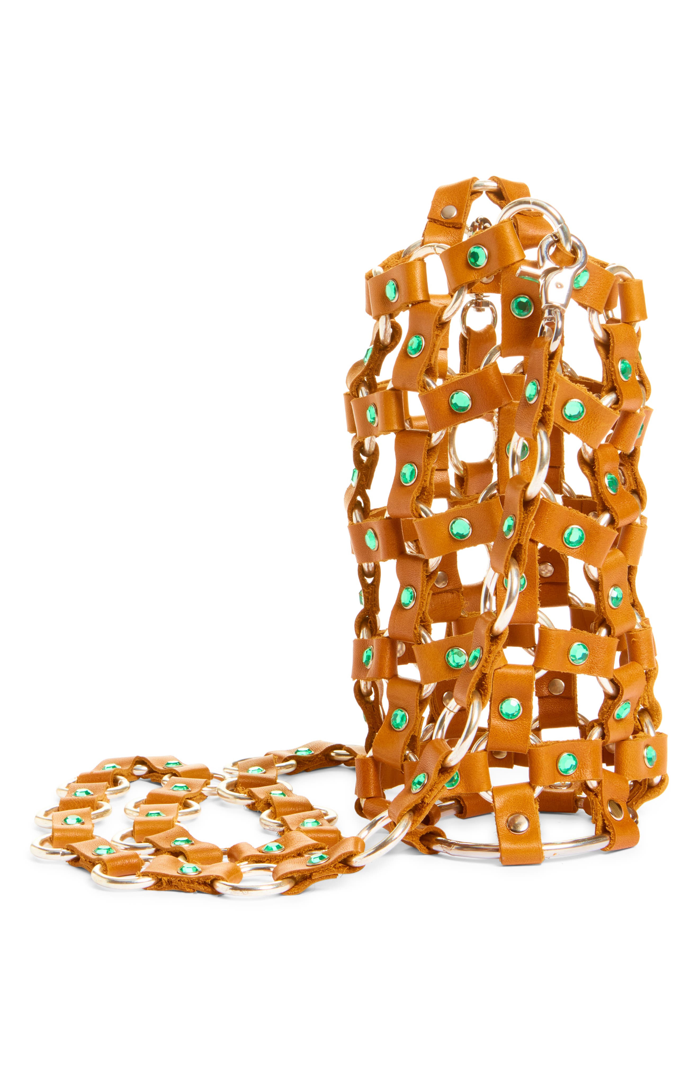 VIDAKUSH Hydration Hero Leather Crossbody Bag, Alternate, color, Earth Tone