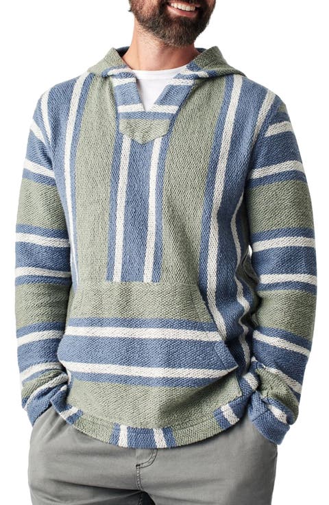 Cascade Stripe Hooded Pullover