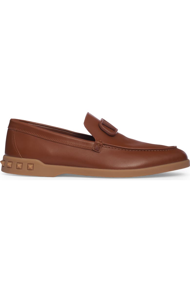 Valentino Garavani VLOGO Signature Loafer, Alternate, color, Tan Brown