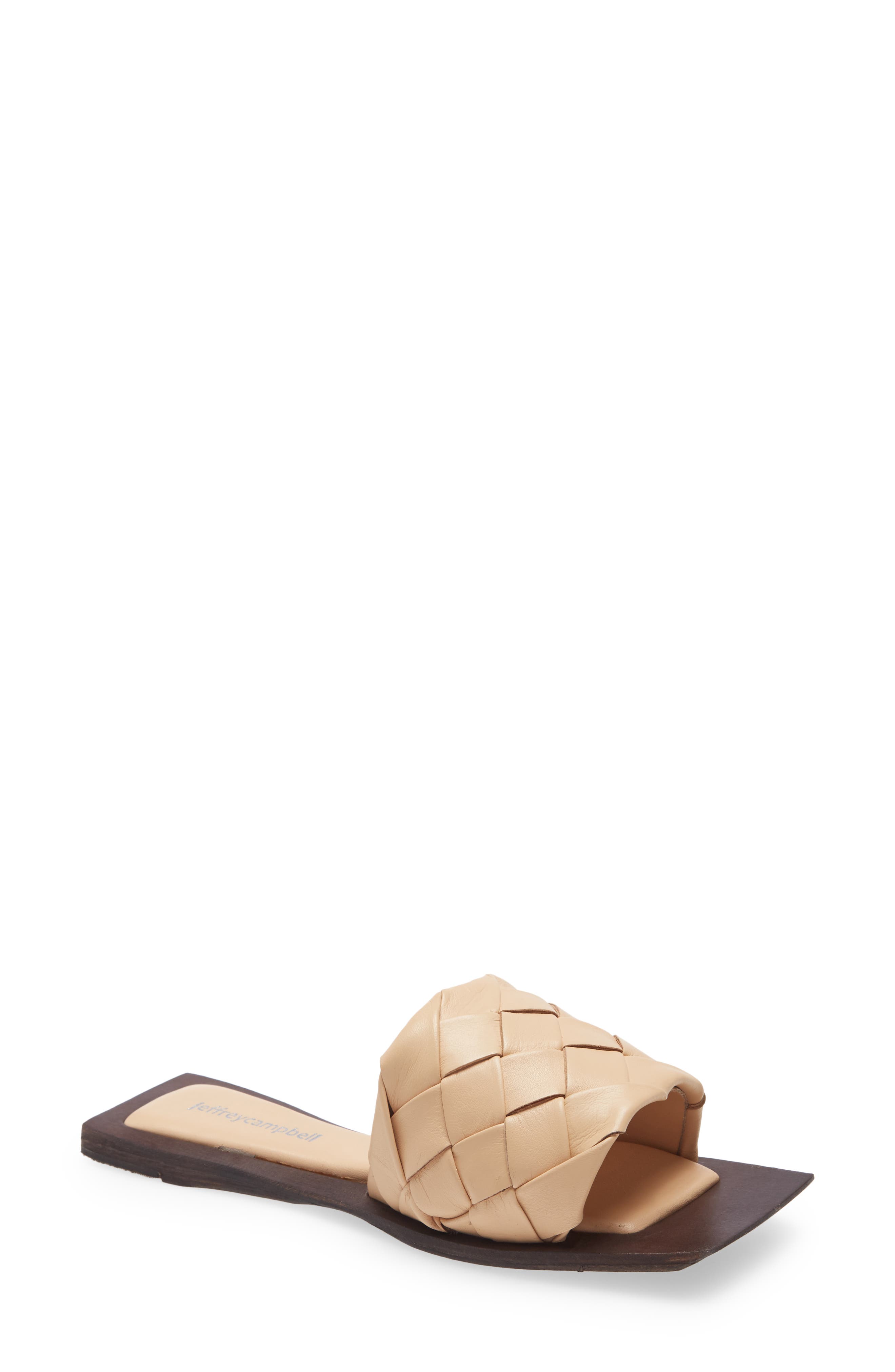 Costelo-L Slide Sandal, Main, color, NATURAL BROWN