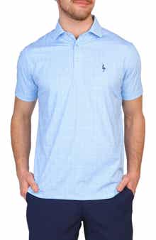TailorByrd Micro Check Performance Golf Polo