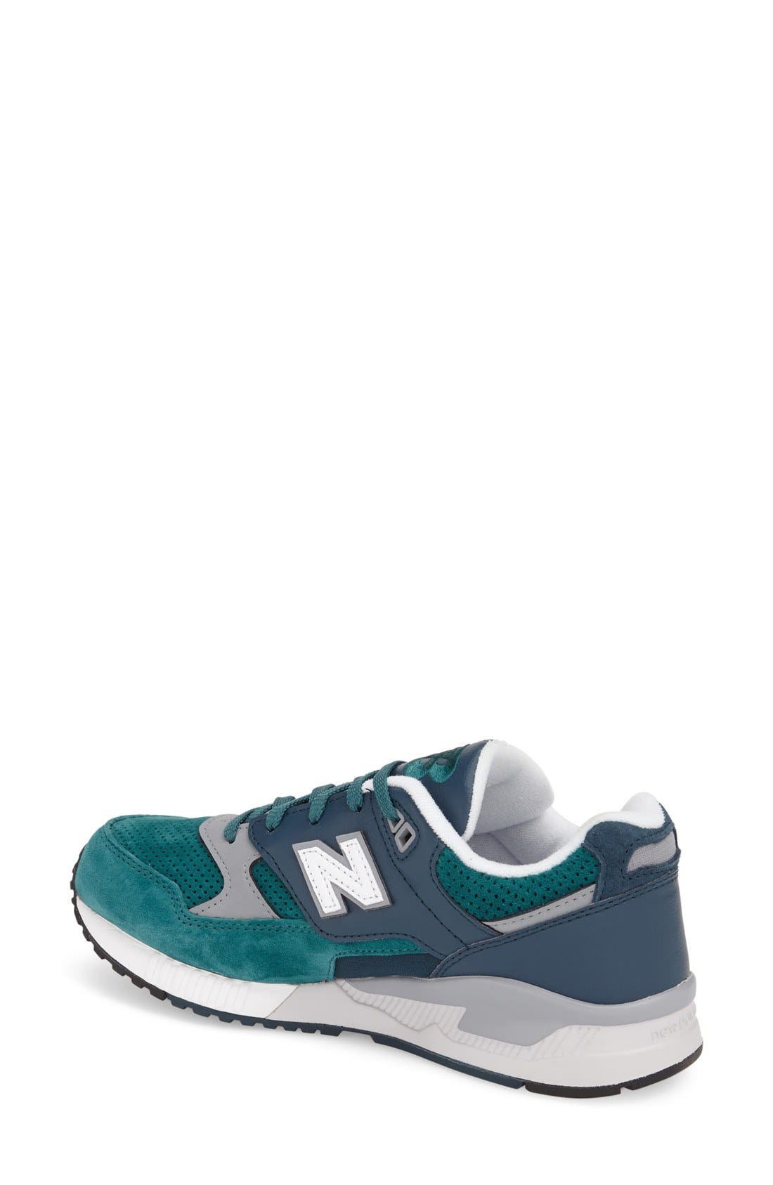 '530' Sneaker, Alternate, color, GREEN/ GREY