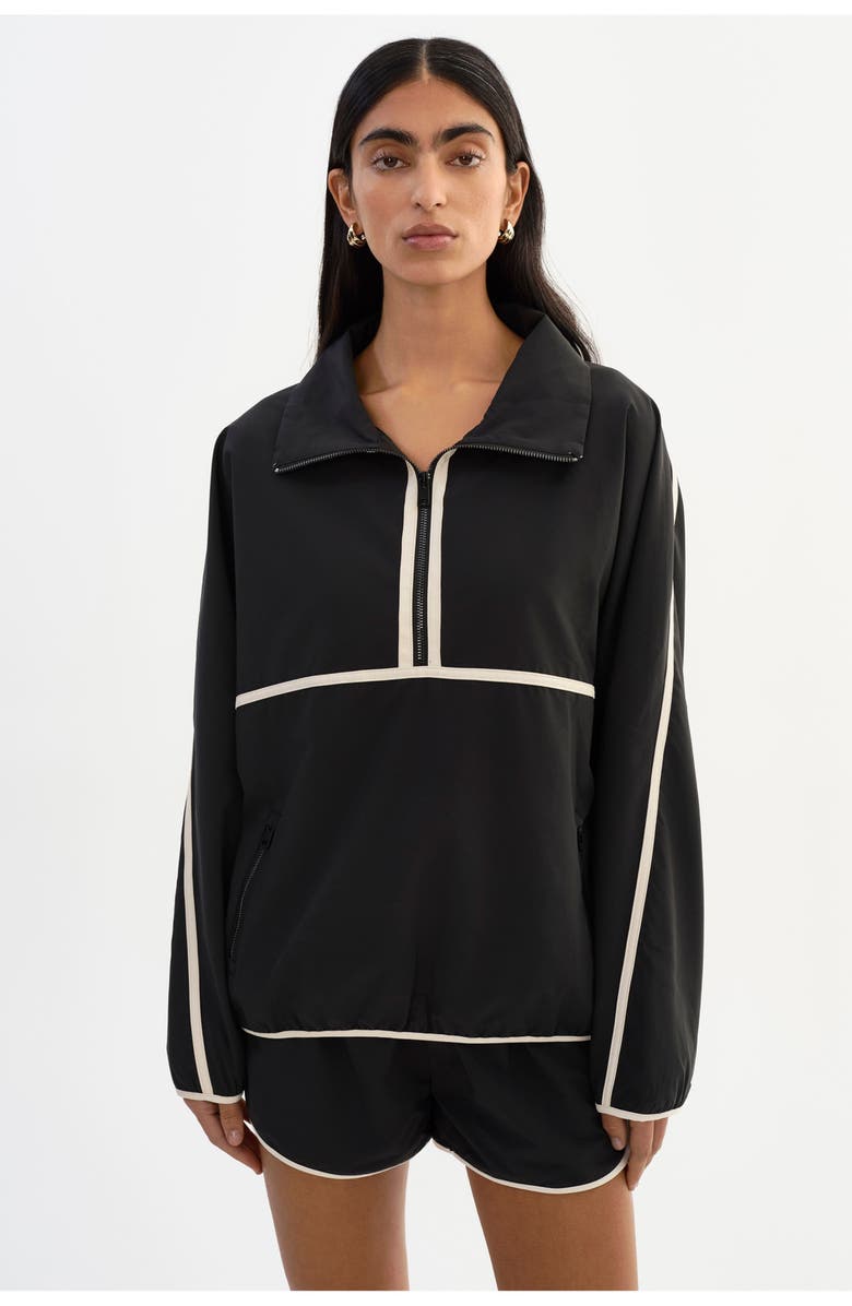 LAMARQUE Weslee | Half-Zip Pullover Jacket, Alternate, color, Black
