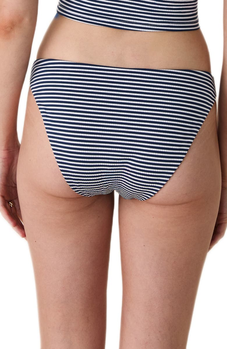 Andie The Signature Bikini Bottoms, Alternate, color, Cadet