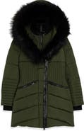 Noize Gigi Vegan Faux Fur Trim Quilted Parka