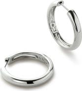 Ana Luisa Hoop Earrings - Giulia Large Silver