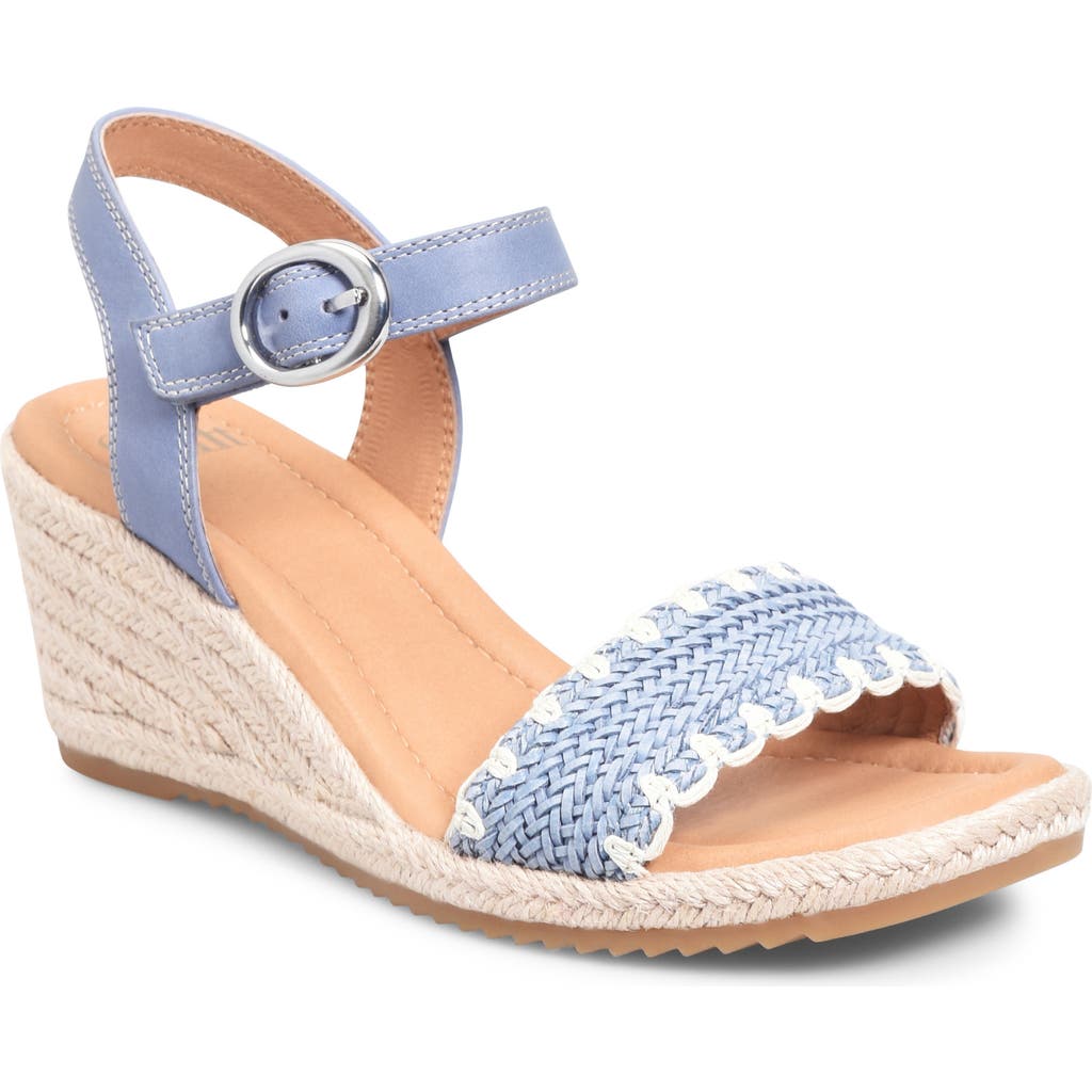 Söfft Inez Wedge Sandal In Blue
