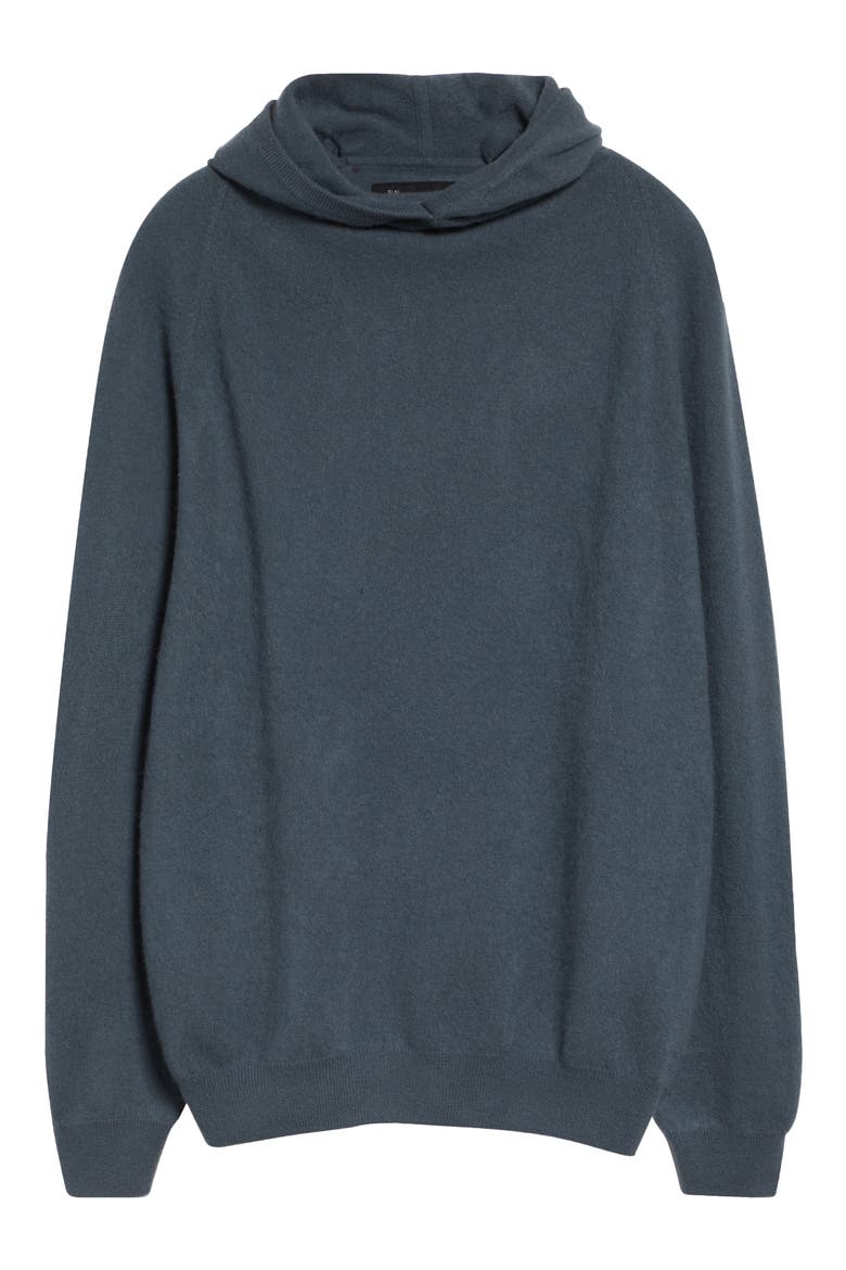 Hooded Cashmere Sweater, Alternate, color, GARGOYLE