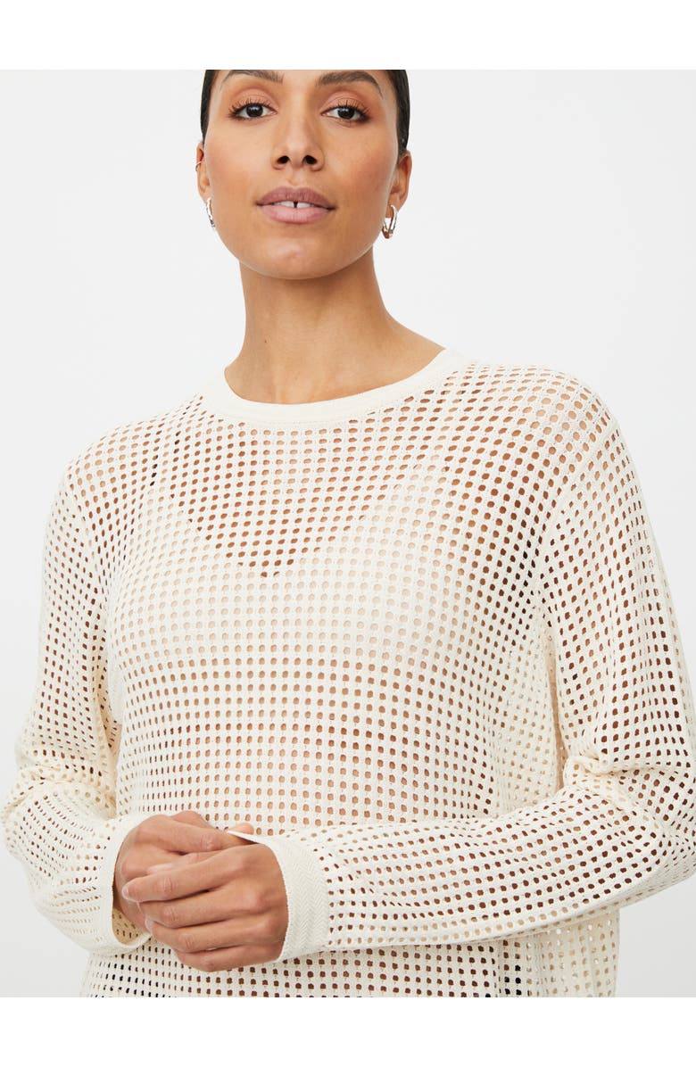 Masai Copenhagen MaForavine Open Knit Sweater, Alternate, color, Whitecap