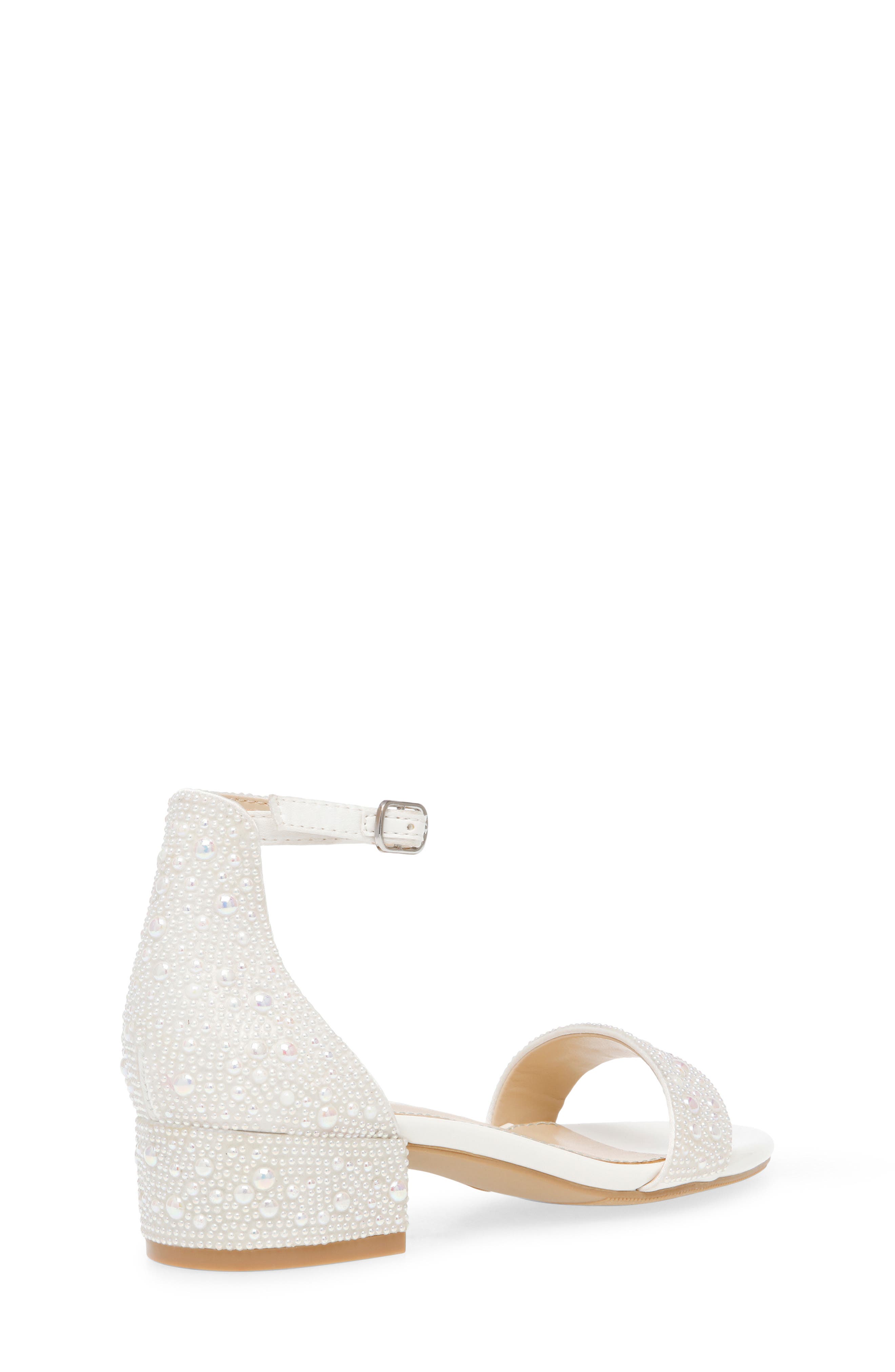 Betsey Johnson Rhinestone Ankle Strap Sandal, Alternate, color, 