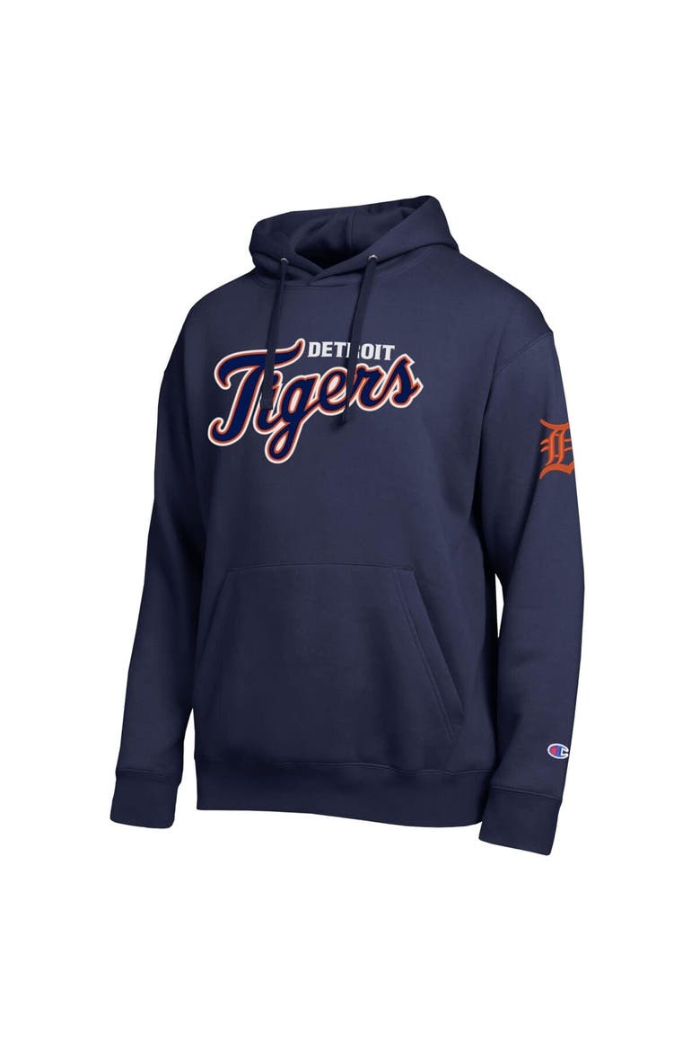 Men's Champion  Navy Detroit Tigers All Star Wordmark Hoodie, Alternate, color, Navy