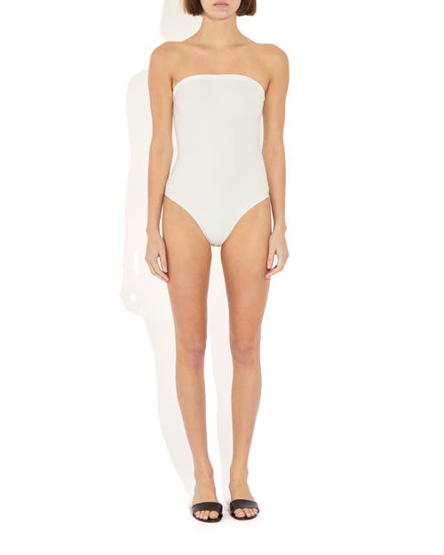 The Park Stacy Bodysuit In White