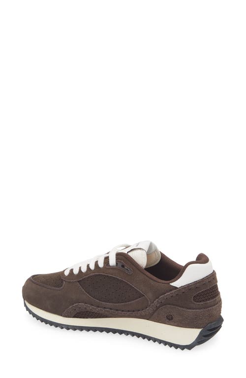 Rag & Bone Drift Runner Sneaker In Dark Espresso Suede