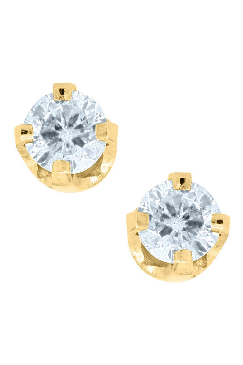 14k Gold & Diamond Earrings, Main, color, GOLD