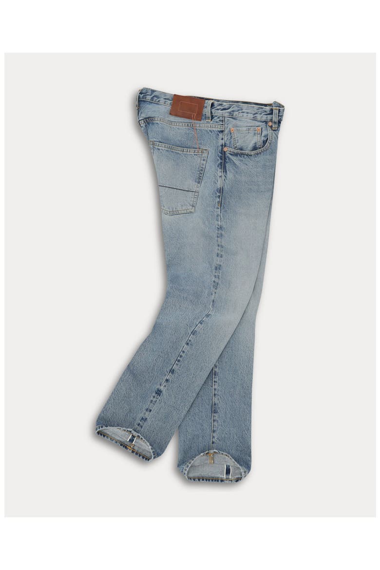 965 John Japan Selvedge 5 Pocket Regular Fit Denim Pants, Alternate, color, Light Bleach Wash