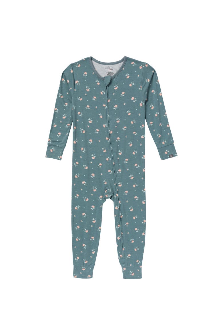 2-Pack Girl's Tight Fitting Footless Pajamas, Alternate, color, Dark Teal Rose
