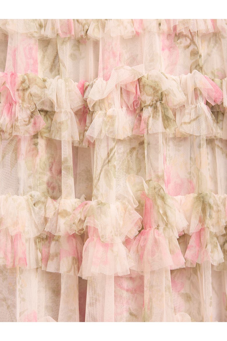 Rose Lisette Off-shoulder Gown, Alternate, color, Moonshine/Pink