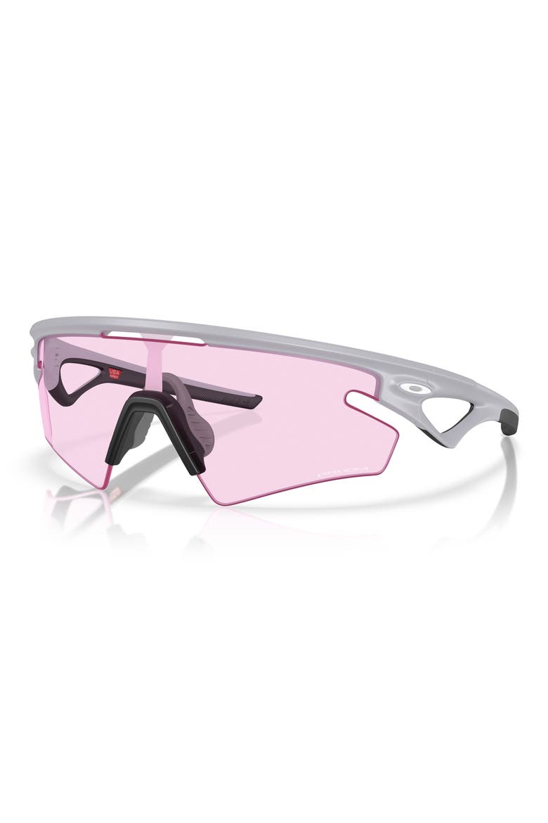 Gender Inclusive Sphaera 36mm Rectangle Sunglasses, Alternate, color, MATTE FOG / PRIZM LOW LIGHT