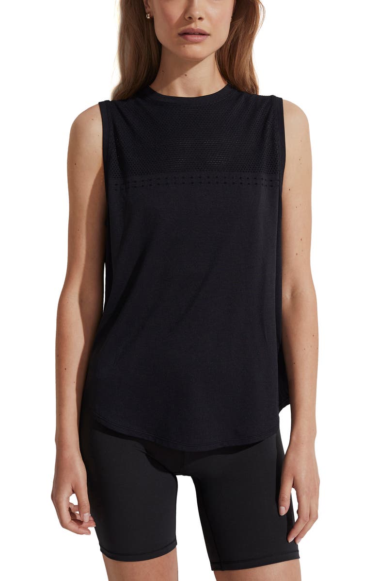 Varley Morro Mesh Yoke Tank Top, Main, color, 