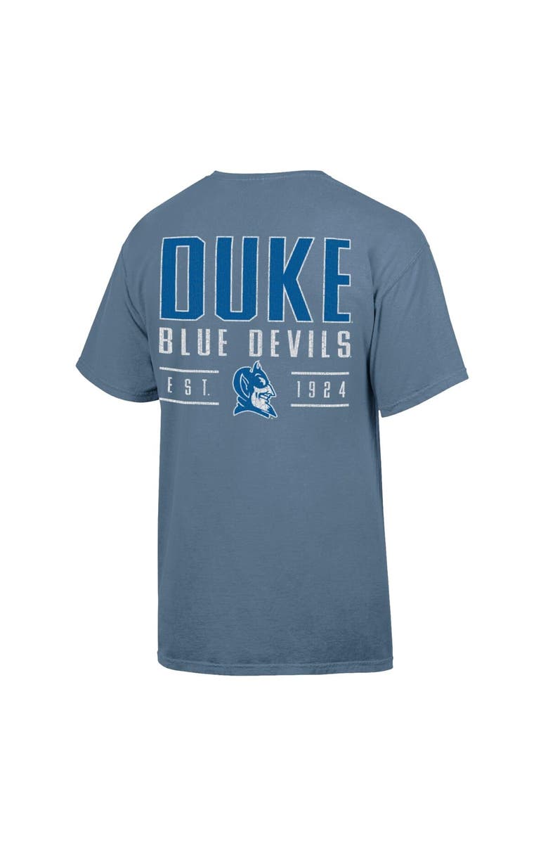 ComfortWash Men's ComfortWash  Blue Duke Blue Devils Big Name T-Shirt, Alternate, color, Blue