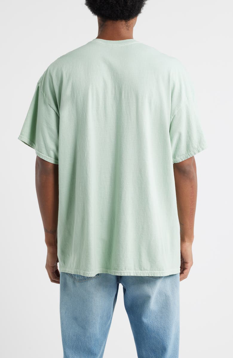 Merch Traffic Nirvana Smiley Live Graphic T-Shirt, Alternate, color, Green