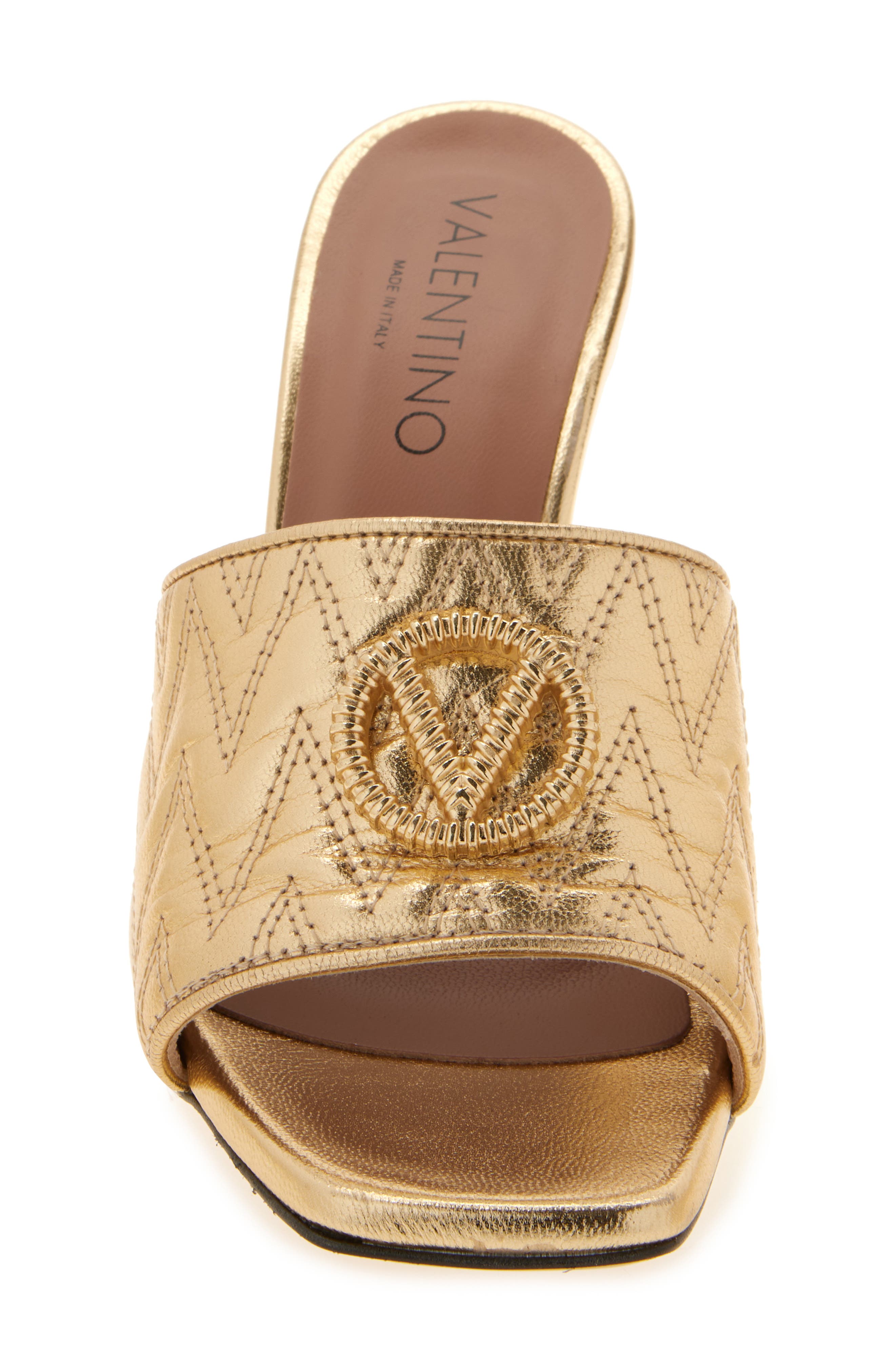 VALENTINO BY MARIO VALENTINO Venere Heeled Sandal, Alternate, color, Gold