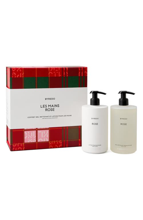 BYREDO Les Mains Rose Hand Wash & Hand Lotion Gift Set $130 Value 