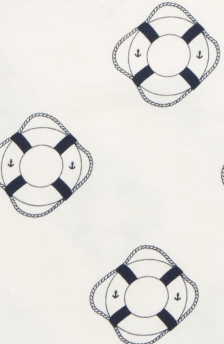 Monica + Andy Come Sail Away Stretch Organic Cotton Bodysuit, Alternate, color,