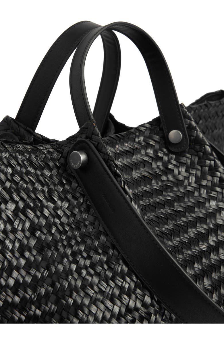 AllSaints Allington East West Straw Tote Bag, Alternate, color,