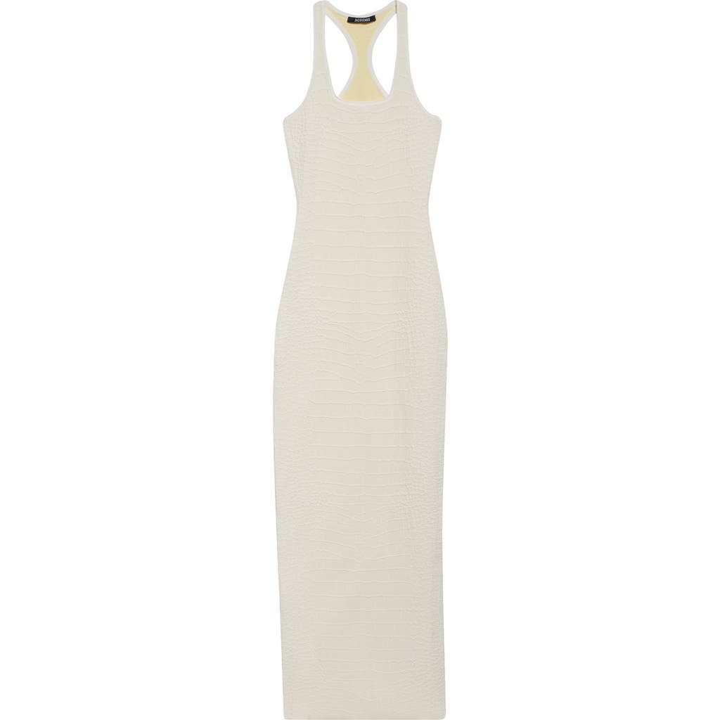 Jacquemus Scala Maxi Dress In Off-white
