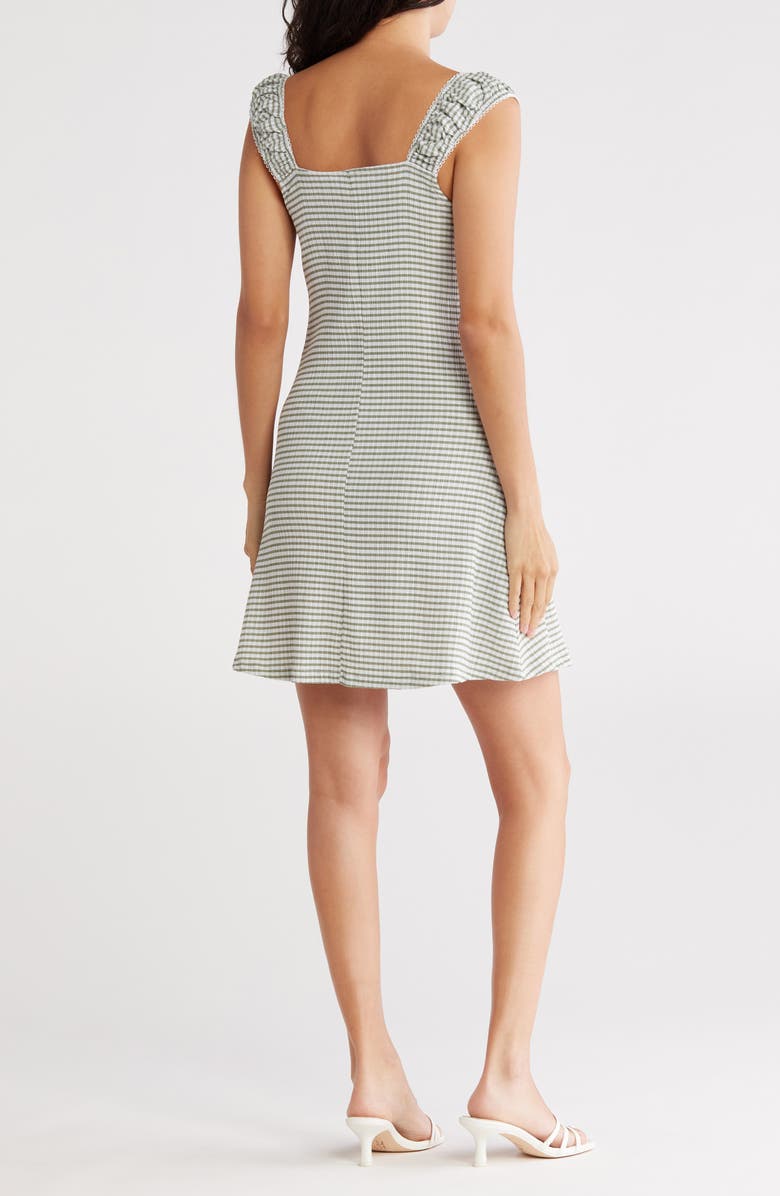 Madden Girl Emma Fit & Flare Dress, Alternate, color, Sage/ Ivory