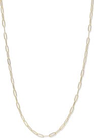 Anzie Mini Paper Clip Chain with Starburst Charm