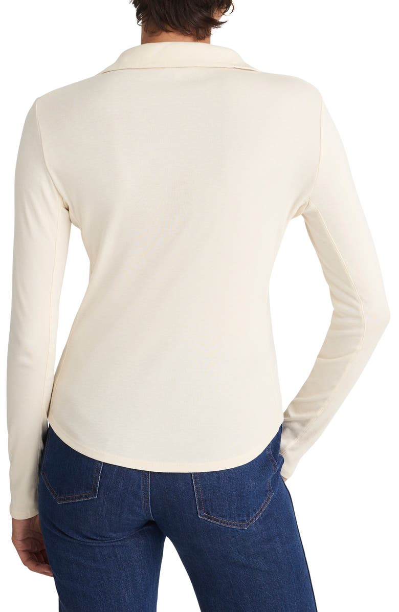 Madewell Camp Long Sleeve Button-Up Shirt, Alternate, color, Vintage Ivory