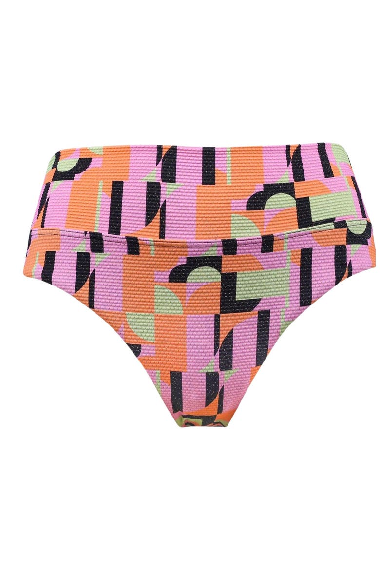 Laura Fold Over Bikini Swim Bottoms, Alternate, color, Mod Mirage Lurex