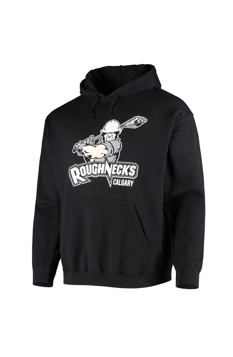 ADPRO Sports Men's Black Calgary Roughnecks Solid Pullover Hoodie, Alternate, color, 