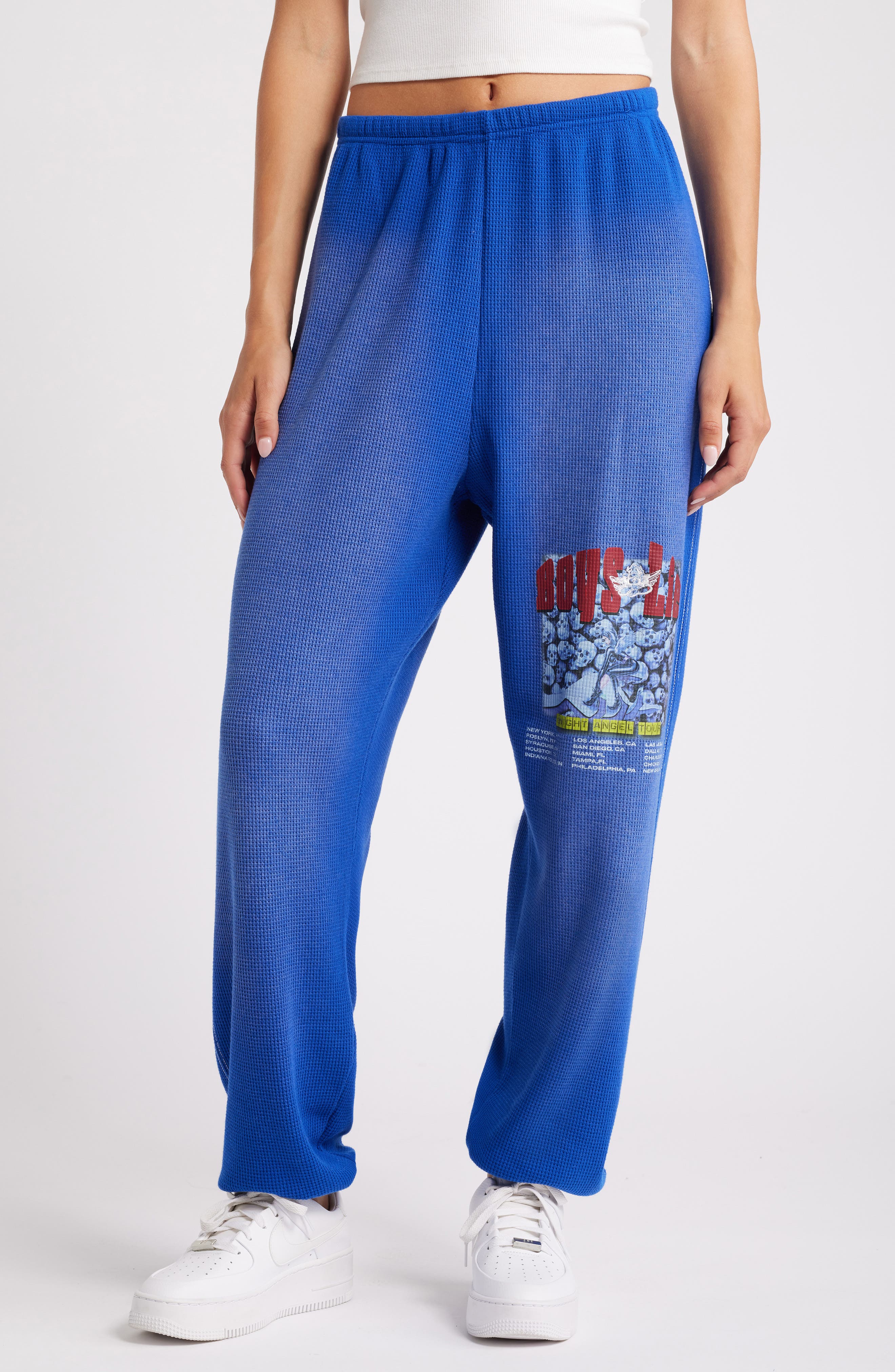 BOYS LIE Knight Angel Tour Thermal Joggers in Blue 