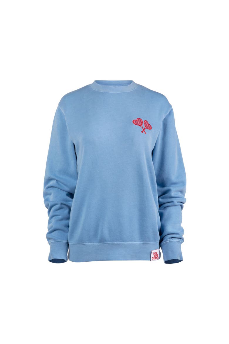 Women's Blue Fay Crew Neck Sweatshirt, Main, color, Pigment Light Blue