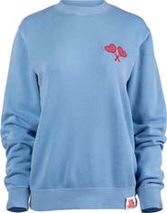 Love All Tennis Women's Blue Fay Crew Neck Sweatshirt