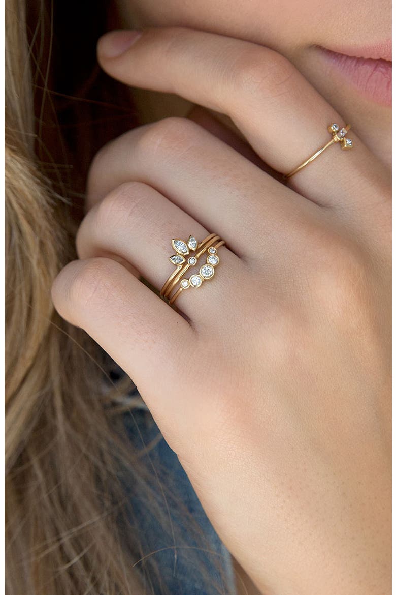 Diamond Bezel Ring, Alternate, color, YELLOW GOLD