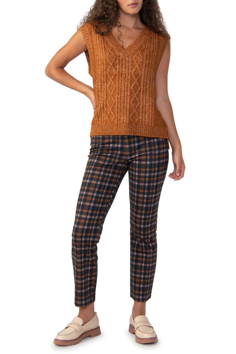 Cozy Cable Sweater Vest, Alternate, color, HTSP
