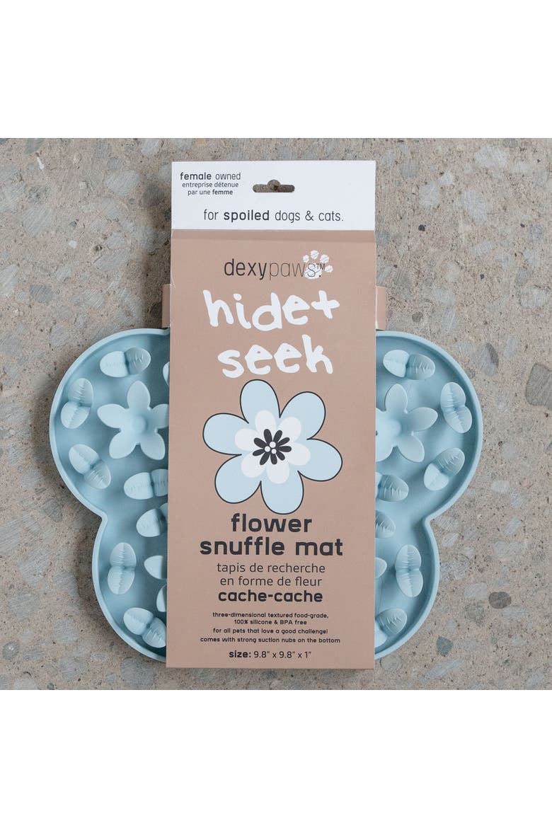 Enrichment Snuffle Mat Textured Dog Feeding Pad, Alternate, color, Blue
