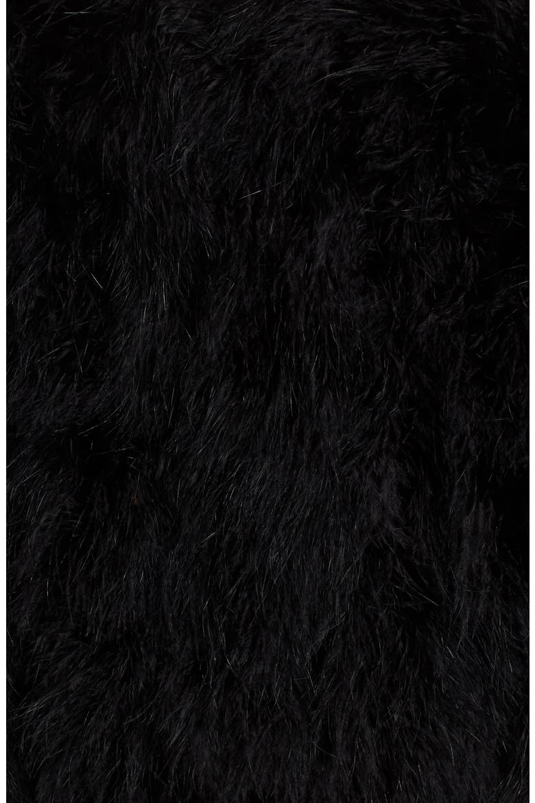 Feather Topper Jacket, Alternate, color, BLACK