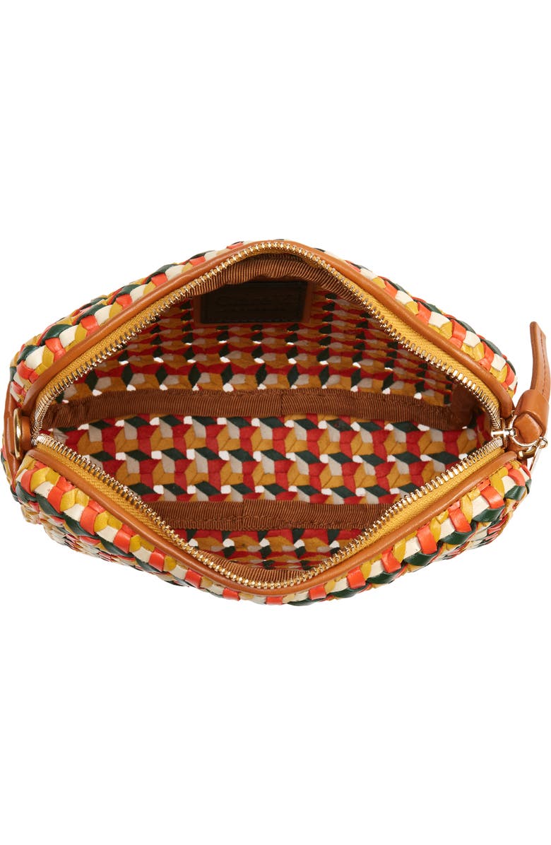 Clare V. Midi Sac Woven Leather Crossbody Bag, Alternate, color,