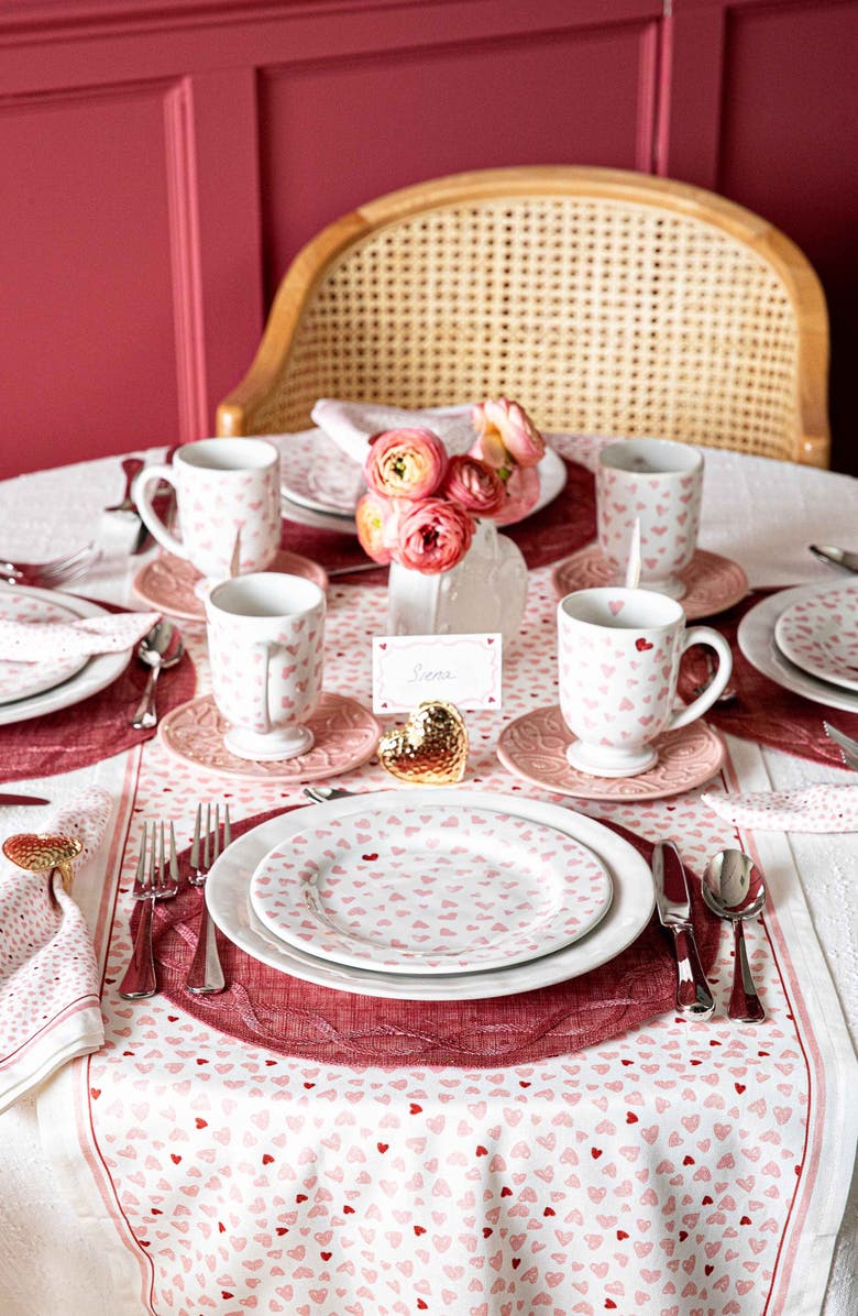 Juliska Love You More Table Runner, Alternate, color, Pink