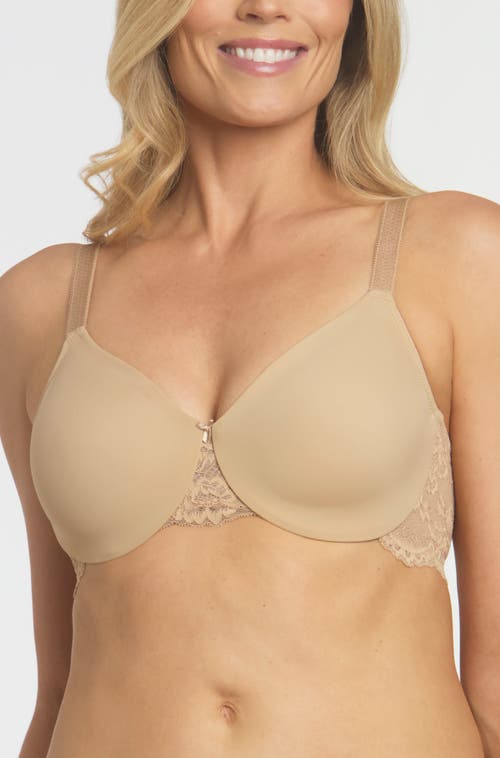 Dominique Intimates Lena Lace Seamless Ultra Comfort Minimizer Bra In Brown