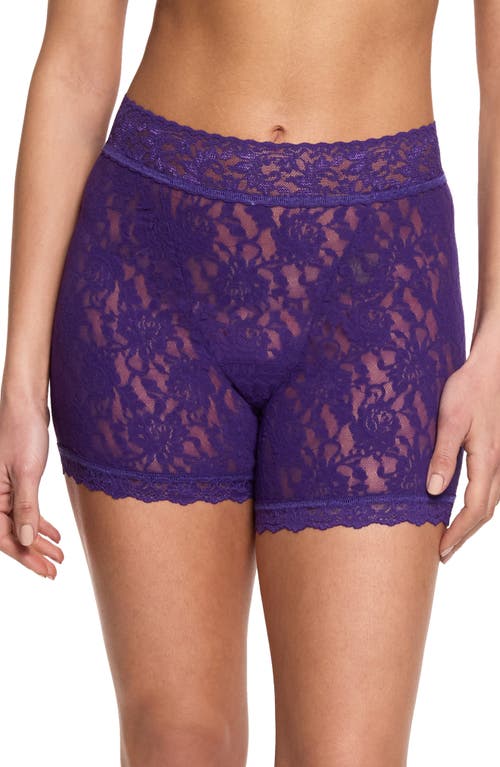 Hanky Panky Signature Lace Boxer Briefs In Snow Day Purple