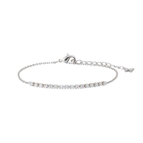 Colored Four Prong Half Tennis Bracelet